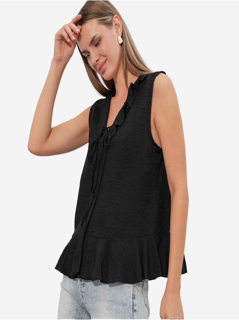 Chemise femme en viscose et nylon bdart Noir - Kiabi