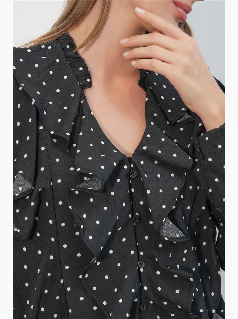Chemise femme en viscose et nylon bdart Noir - Kiabi