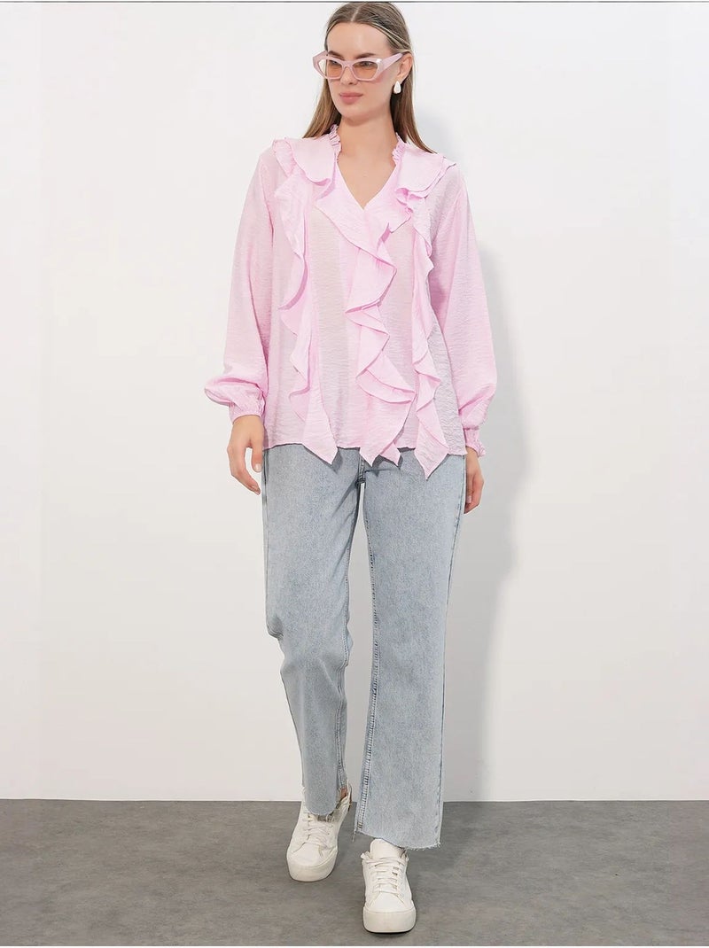 Chemise femme en viscose et nylon bdart Rose - Kiabi