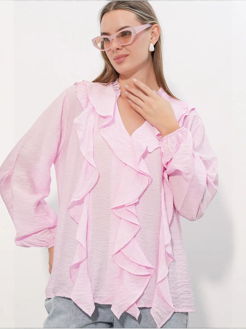 Chemise femme en viscose et nylon bdart Rose - Kiabi