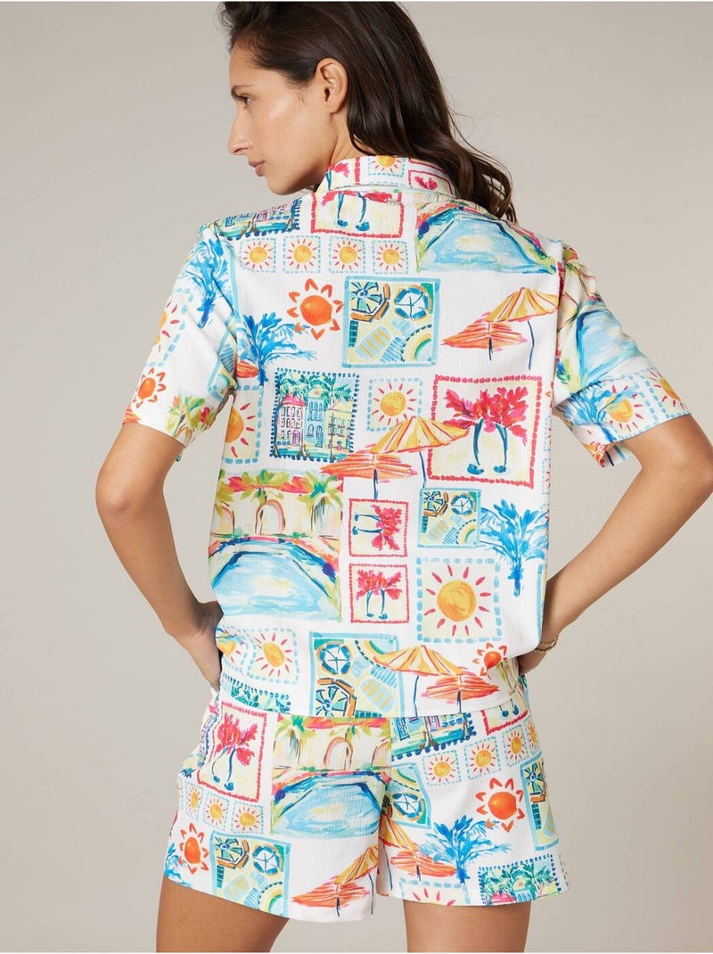 Chemise femme estivale et colorée 'Deeluxe' Multicolore - Kiabi