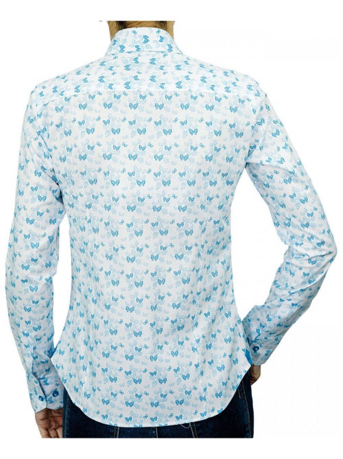 Chemise femme fantaisie coupe cintrée PASSADENA Andrew Mac Allister Blanc , 42 - Kiabi Chemise femme fantaisie coupe cintrée PASSADENA Andrew Mac Allister Blanc , 42 - Kiabi