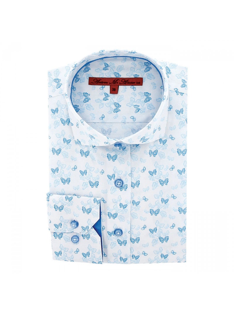 Chemise femme fantaisie coupe cintrée PASSADENA Andrew Mac Allister Blanc , 46 Blanc - Kiabi