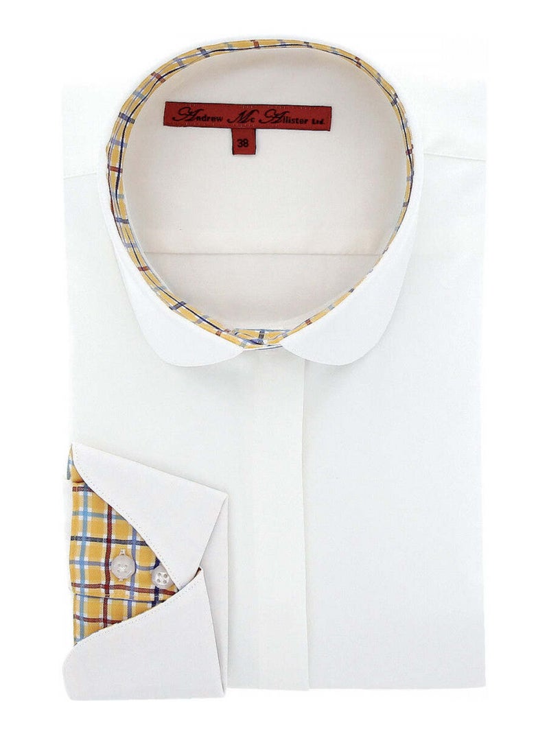 Chemise femme Habillée coupe cintrée CHARLEY Andrew Mac Allister Blanc Rouge - Kiabi