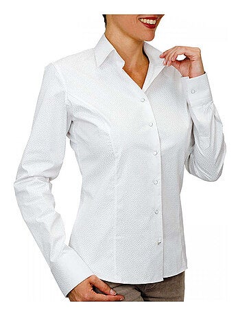 Chemise femme habillée coupe cintrée JANICE Andrew Mac Allister Blanc , 38