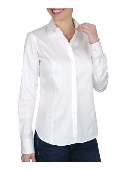 Chemise femme habillée coupe cintrée MAIG Andrew Mac Allister Blanc , 34 - Kiabi