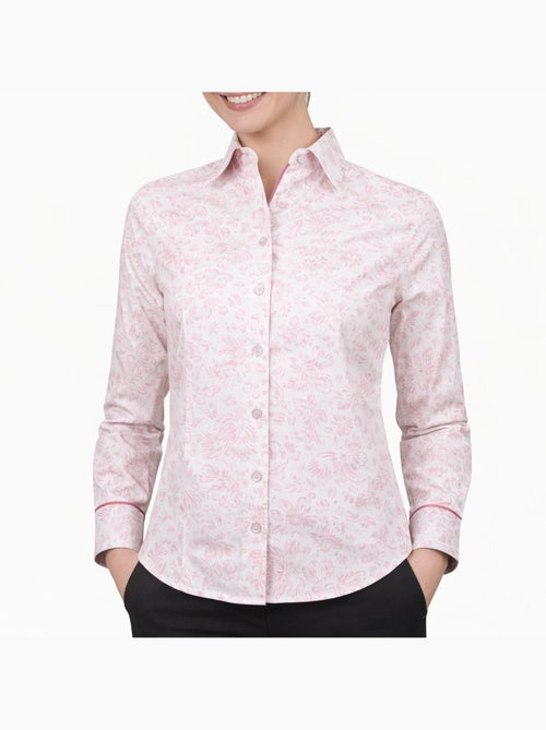 Chemise femme imprimé floral coupe cintrée ALMA Andrew Mc Allister - Kiabi Chemise femme imprimé floral coupe cintrée ALMA Andrew Mc Allister - Kiabi