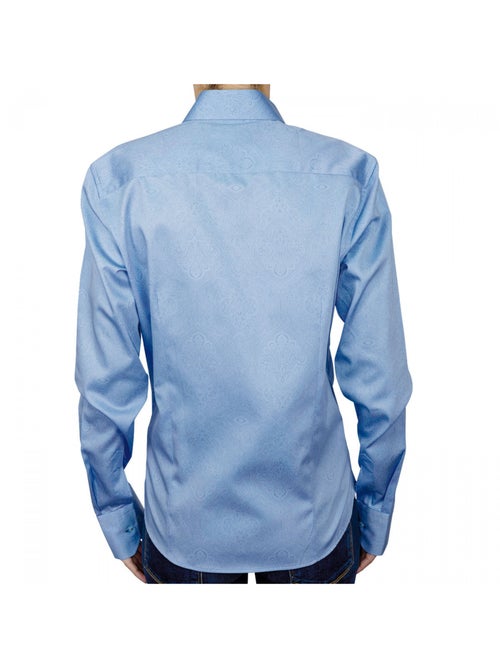 Chemise femme imprimée coupe cintrée ASTORIA Andrew Mac Allister Bleu , 46 - Kiabi