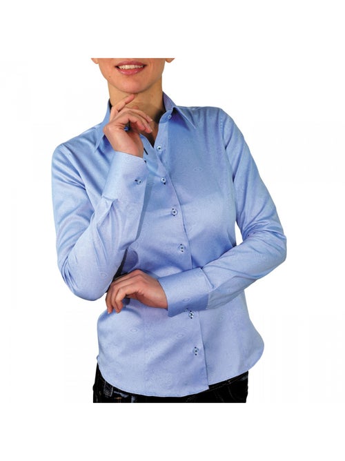 Chemise femme imprimée coupe cintrée ASTORIA Andrew Mac Allister Bleu , 46 - Kiabi