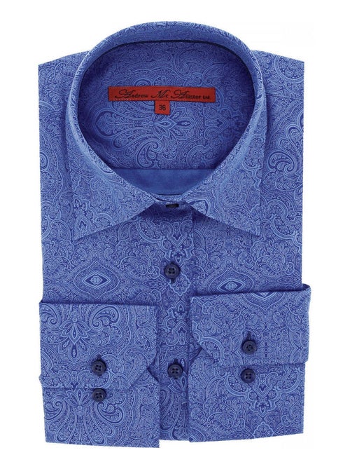 Chemise femme imprimée coupe cintrée ASTORIA Andrew Mac Allister Rouge , 38 - Kiabi