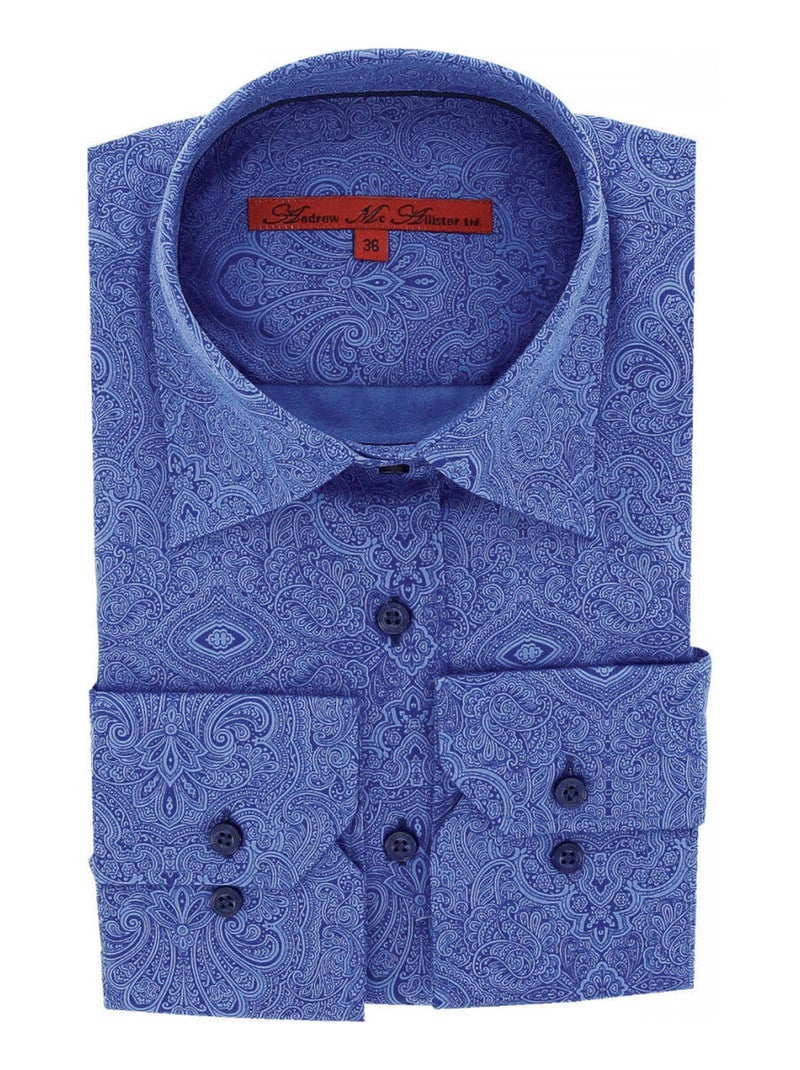 Chemise femme imprimée coupe cintrée ASTORIA Andrew Mac Allister Rouge , 38 Rouge - Kiabi