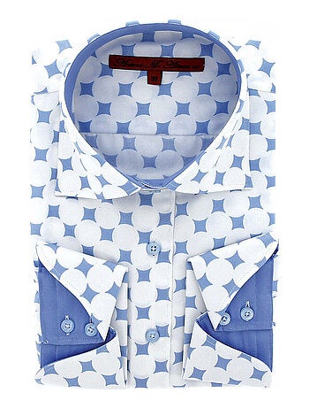 Chemise femme imprimée coupe cintrée BETSY Andrew Mac Allister Rose , 40