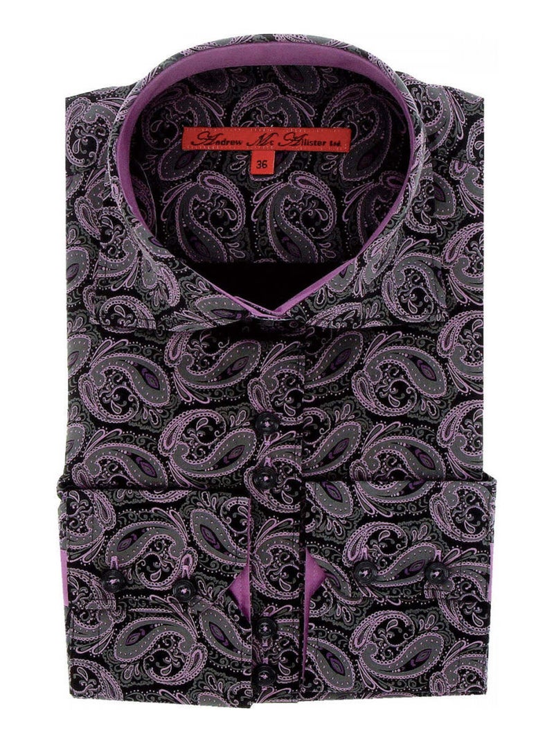 Chemise femme imprimée coupe cintrée DARK Andrew Mac Allister Noir , Rose , 36 Noir Rose - Kiabi