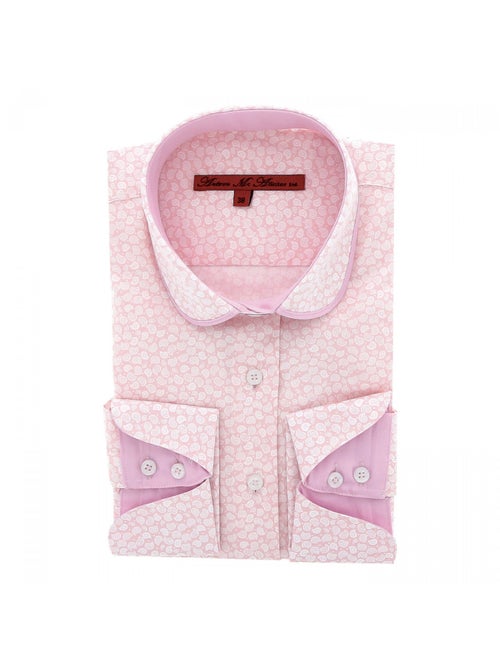 Chemise femme imprimée coupe cintrée HERMIONE Andrew Mac Allister Rose , 36 - Kiabi