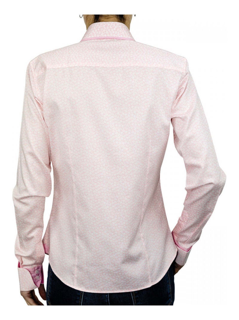Chemise femme imprimée coupe cintrée HERMIONE Andrew Mac Allister Rose , 42 Rose - Kiabi