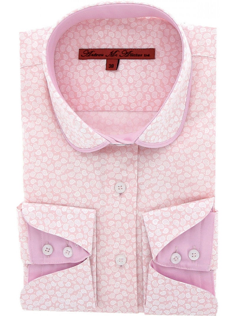 Chemise femme imprimée coupe cintrée HERMIONE Andrew Mac Allister Rose - Kiabi