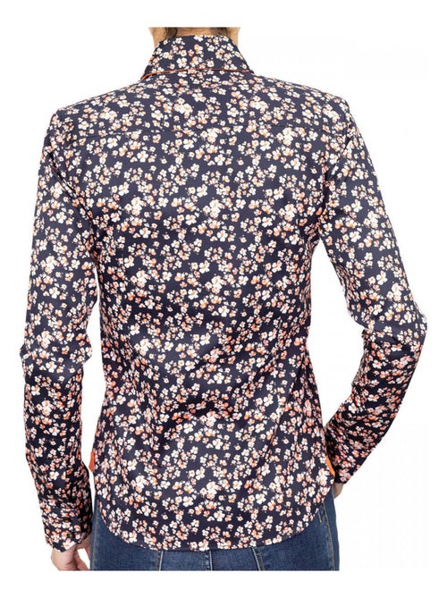 Chemise femme imprimée coupe cintrée SIDNEY Andrew Mac Allister Bleu , 38 - Kiabi