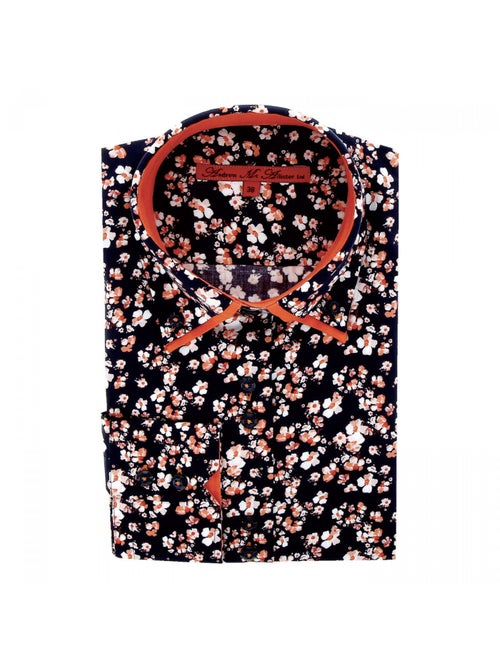 Chemise femme imprimée coupe cintrée SIDNEY Andrew Mac Allister Noir , 34 - Kiabi