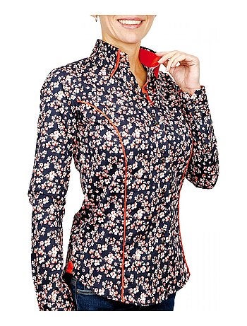 Chemise femme imprimée coupe cintrée SIDNEY Andrew Mac Allister Rose , 36