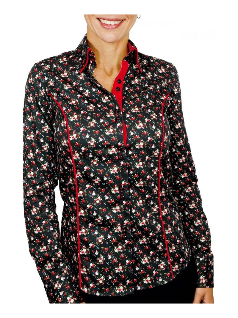 Chemise femme imprimée coupe cintrée SIDNEY Andrew Mac Allister Rose , 36 Rose - Kiabi