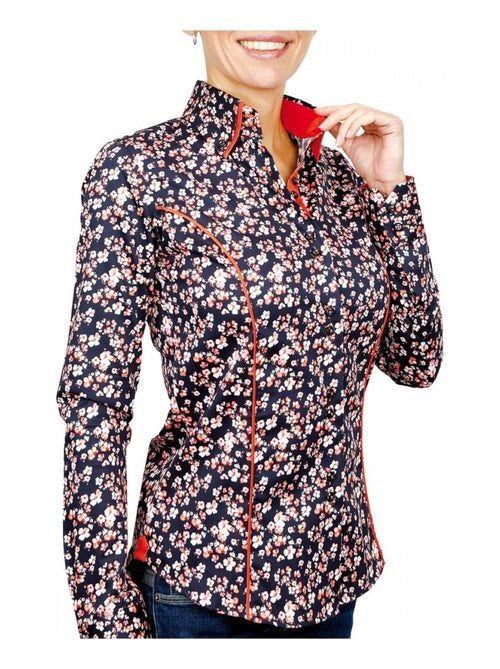 Chemise femme imprimée coupe cintrée SIDNEY Andrew Mac Allister Rose , 38 - Kiabi