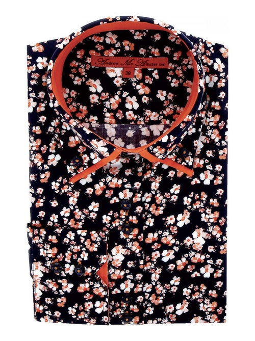 Chemise femme imprimée coupe cintrée SIDNEY Andrew Mac Allister Rose , 38 - Kiabi