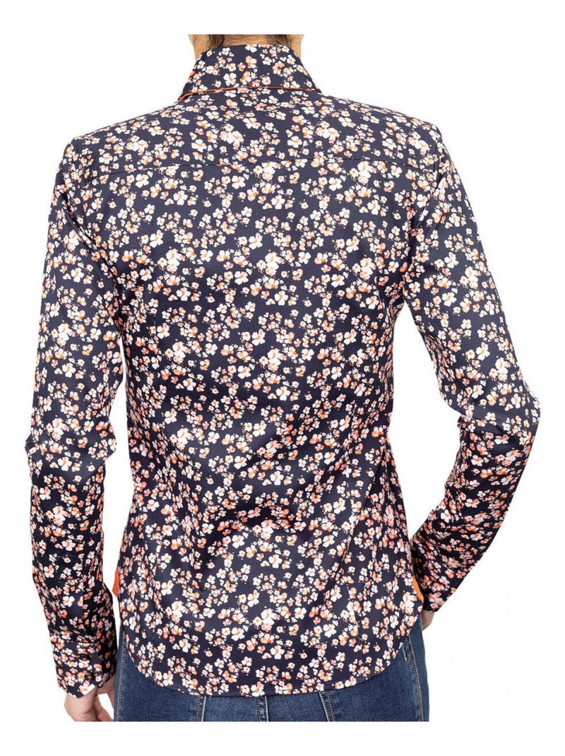 Chemise femme imprimée coupe cintrée SIDNEY Andrew Mac Allister Rose - Kiabi