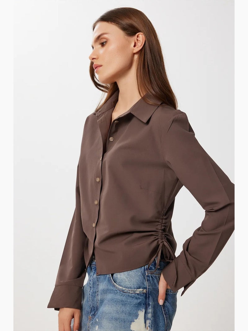 Chemise femme istanbul Taupe - Kiabi