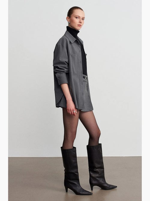Chemise femme longue oversize à poche dilvin - Kiabi Chemise femme longue oversize à poche dilvin - Kiabi