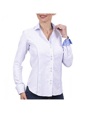 Chemise femme mode coupe cintrée AMANDA Andrew Mac Allister Bleu marine , 38