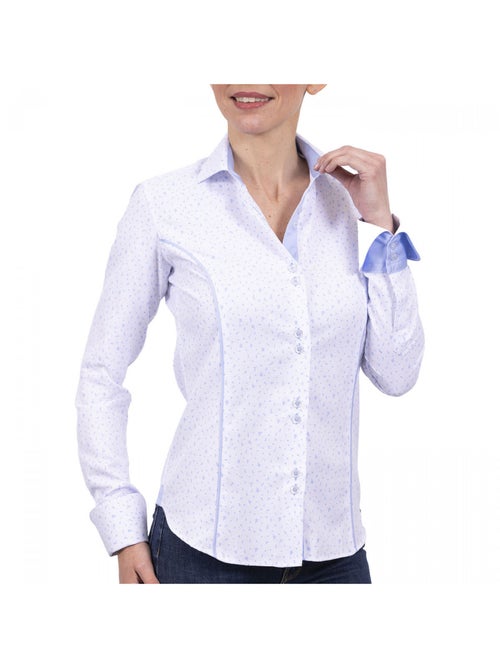 Chemise femme mode coupe cintrée AMANDA Andrew Mac Allister Bleu ciel , 36 - Kiabi