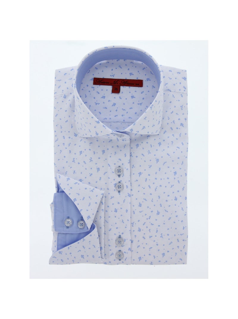 Chemise femme mode coupe cintrée AMANDA Andrew Mac Allister Bleu ciel , 36 Bleu ciel - Kiabi