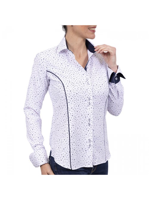 Chemise femme mode coupe cintrée AMANDA Andrew Mac Allister Bleu ciel , 36 - Kiabi