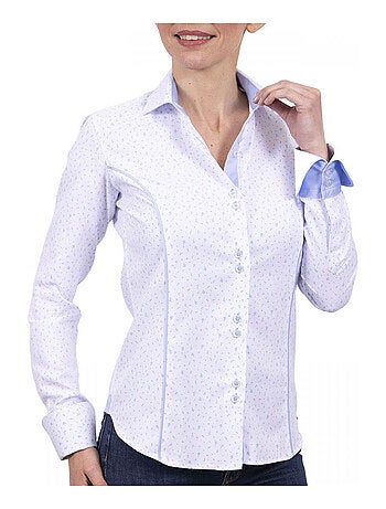 Chemise femme mode coupe cintrée AMANDA Andrew Mac Allister Bleu marine , 38