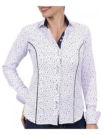 Chemise femme mode coupe cintrée AMANDA Andrew Mac Allister Bleu marine , 38