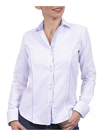 Chemise femme mode coupe cintrée AMANDA Andrew Mac Allister Bleu marine , 42