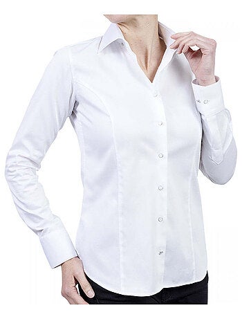 Chemise femme mode coupe cintrée BIANCA Andrew Mac Allister Blanc , Blanc , 44