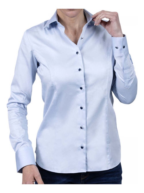 Chemise femme mode coupe cintrée BIANCA Andrew Mac Allister Blanc , Blanc , 44 - Kiabi