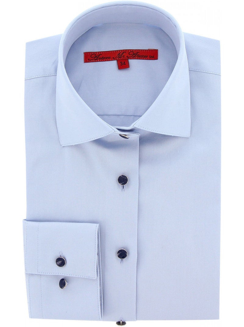 Chemise femme mode coupe cintrée bianca andrew mac allister Bleu - Kiabi