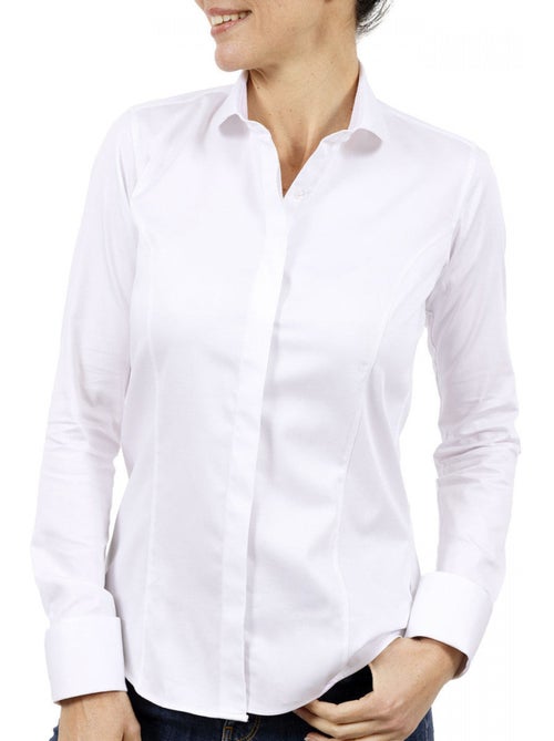 Chemise femme mode coupe cintrée CLOCLO Andrew Mac Allister Blanc , 38 - Kiabi Chemise femme mode coupe cintrée CLOCLO Andrew Mac Allister Blanc , 38 - Kiabi