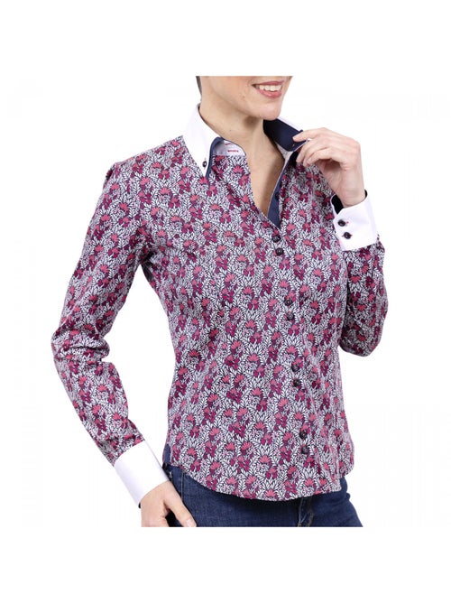 Chemise femme mode coupe cintrée FOGLIA Andrew Mac Allister Multicolore , 34 - Kiabi