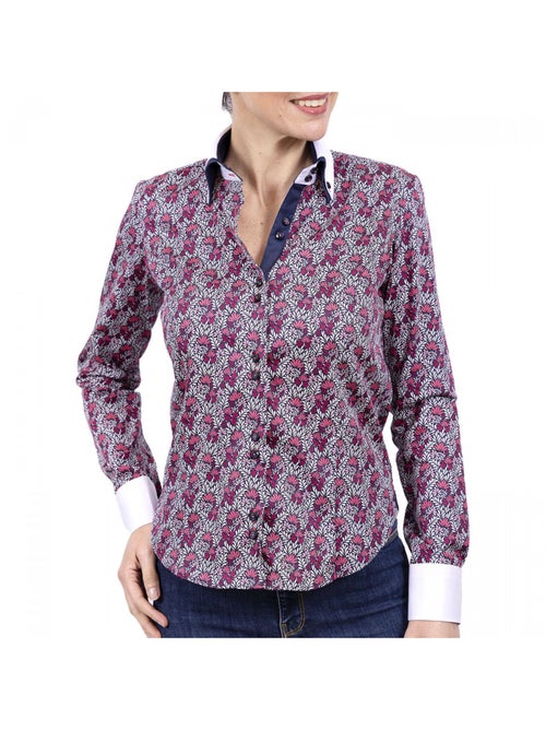 Chemise femme mode coupe cintrée FOGLIA Andrew Mac Allister Multicolore , 34 - Kiabi