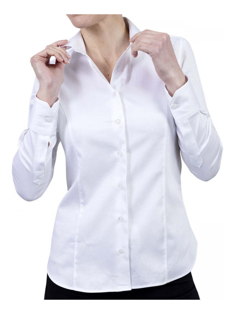 Chemise femme mode coupe cintrée GALA Andrew Mac Allister Blanc - Kiabi