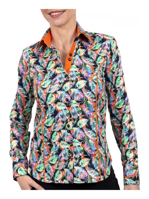 Chemise femme mode coupe cintrée LIBERTA Andrew Mac Allister Blanc , Bleu , Rouge , 36 - Kiabi