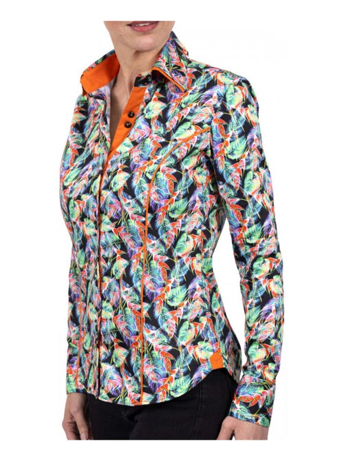 Chemise femme mode coupe cintrée LIBERTA Andrew Mac Allister Blanc , Bleu , Rouge , 36 - Kiabi