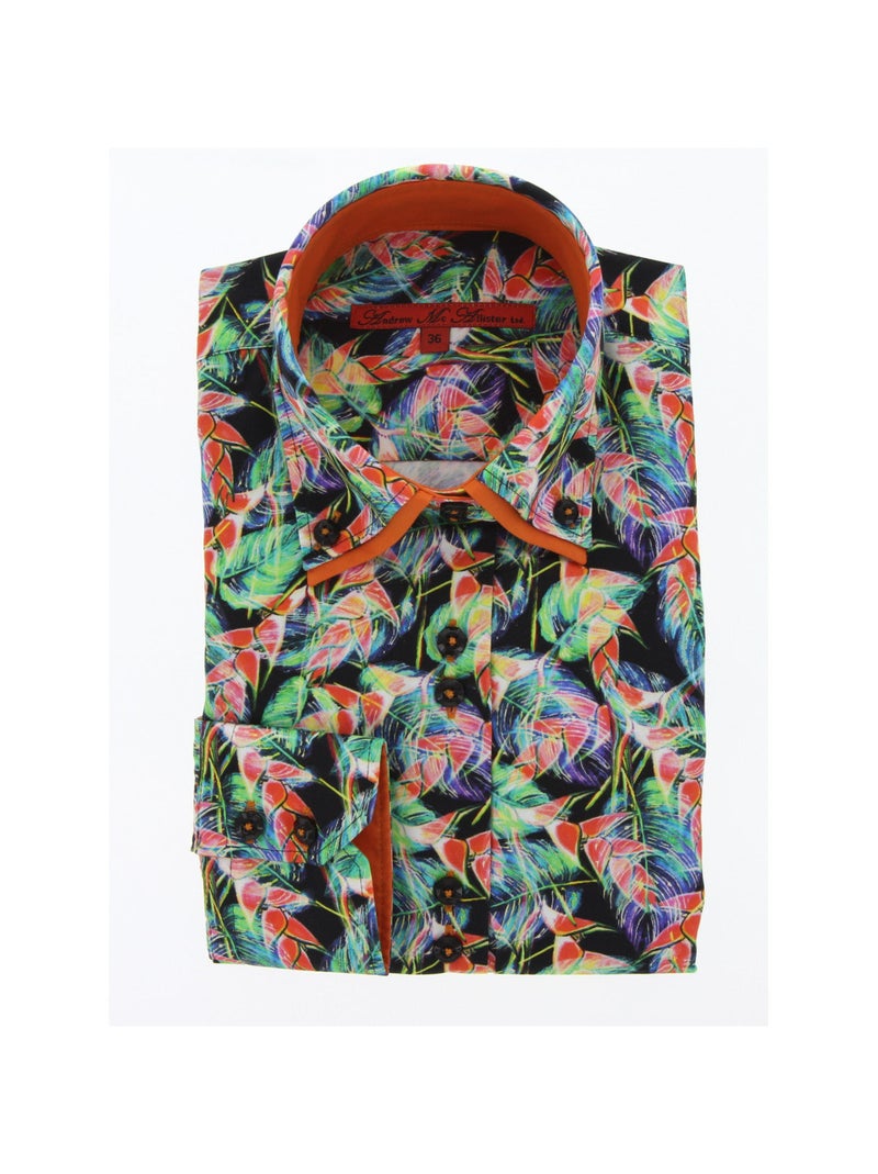 Chemise femme mode coupe cintrée LIBERTA Andrew Mac Allister Blanc , Bleu , Rouge , 36 Blanc Rouge Bleu - Kiabi