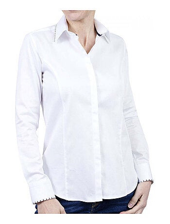 Chemise femme mode coupe cintrée MARINA Andrew Mac Allister Blanc , 34