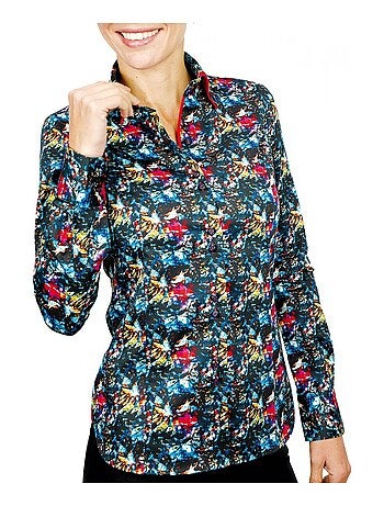 Chemise femme mode coupe cintrée PLYMOUTH Andrew Mac Allister Noir , 44