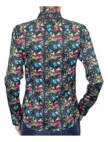 Chemise femme mode coupe cintrée PLYMOUTH Andrew Mac Allister Noir , 44