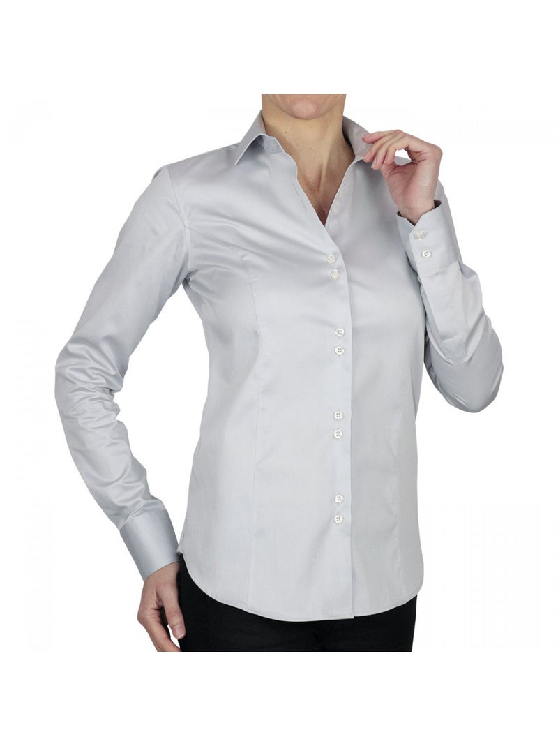 Chemise femme mode coupe cintrée SKETON Andrew Mac Allister Gris - Kiabi